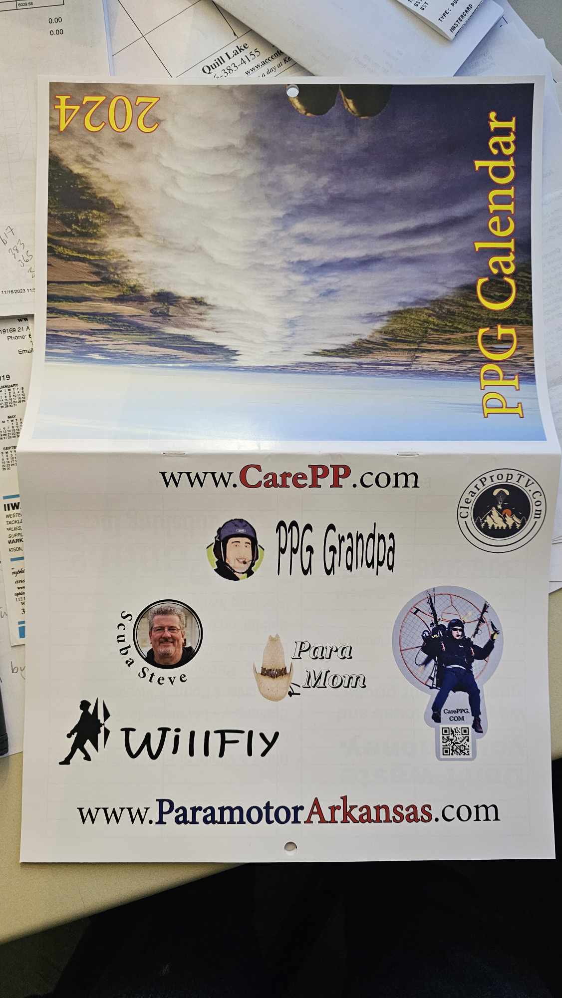 Personal Paramotor Calendar