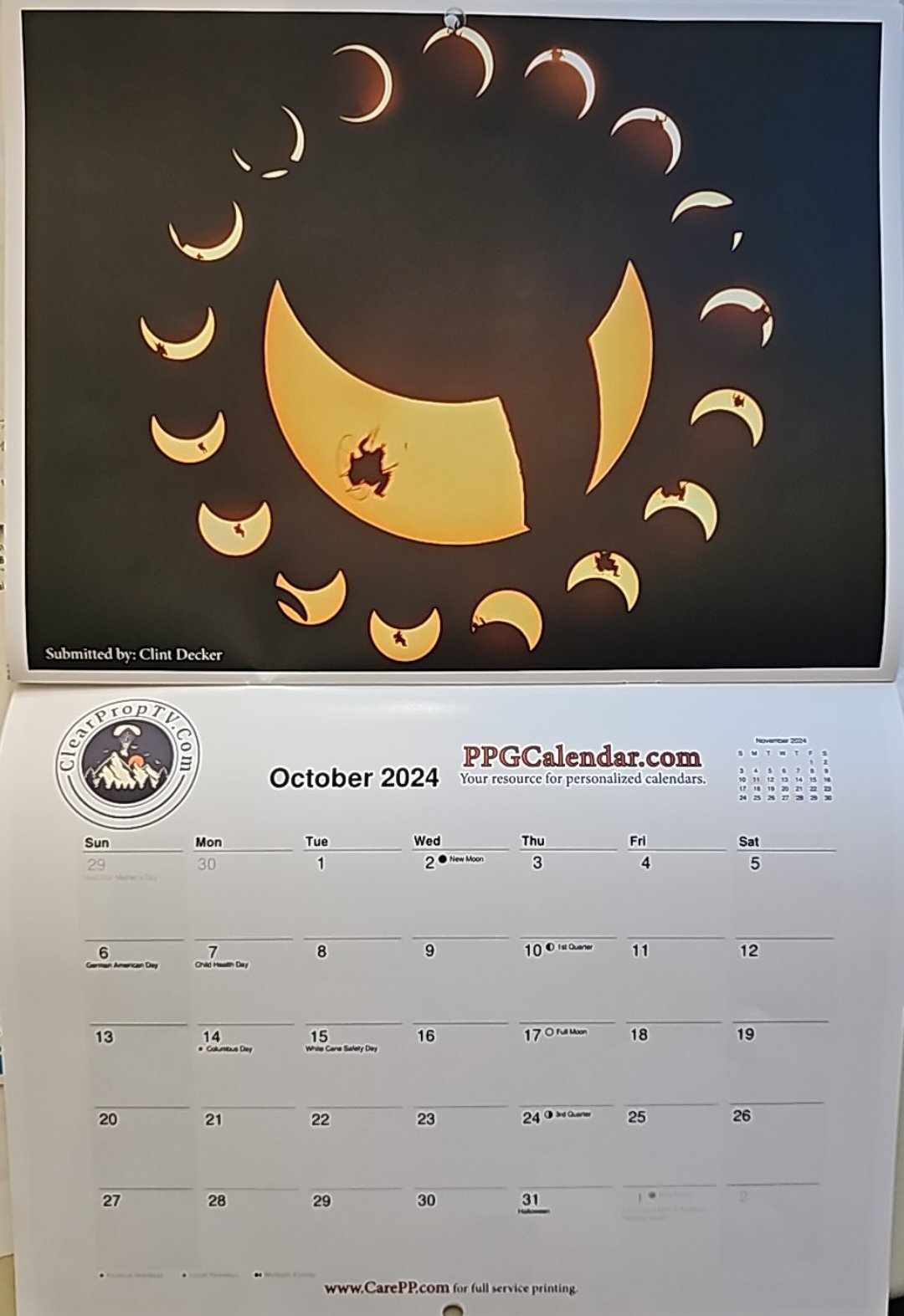Personal Paramotor Calendar